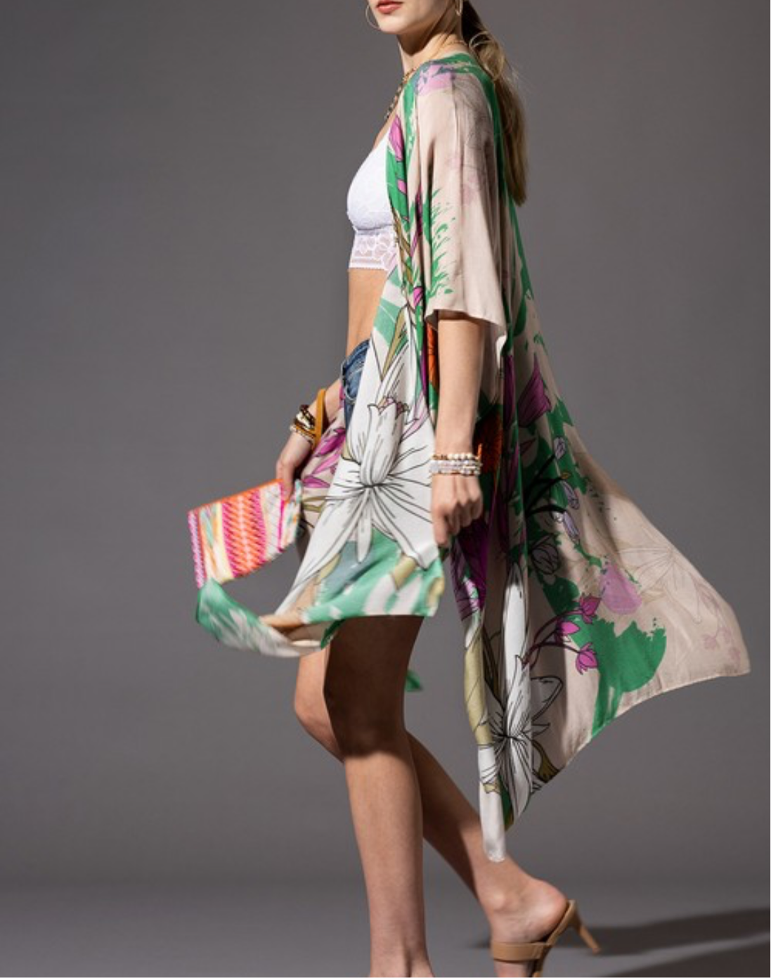 Flowing Batwing Kimono/Coverup