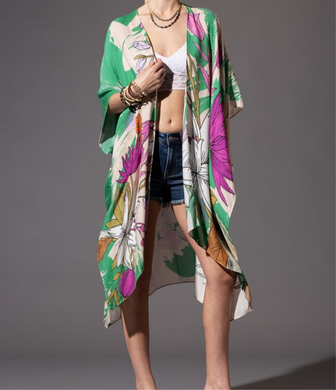 Flowing Batwing Kimono/Coverup
