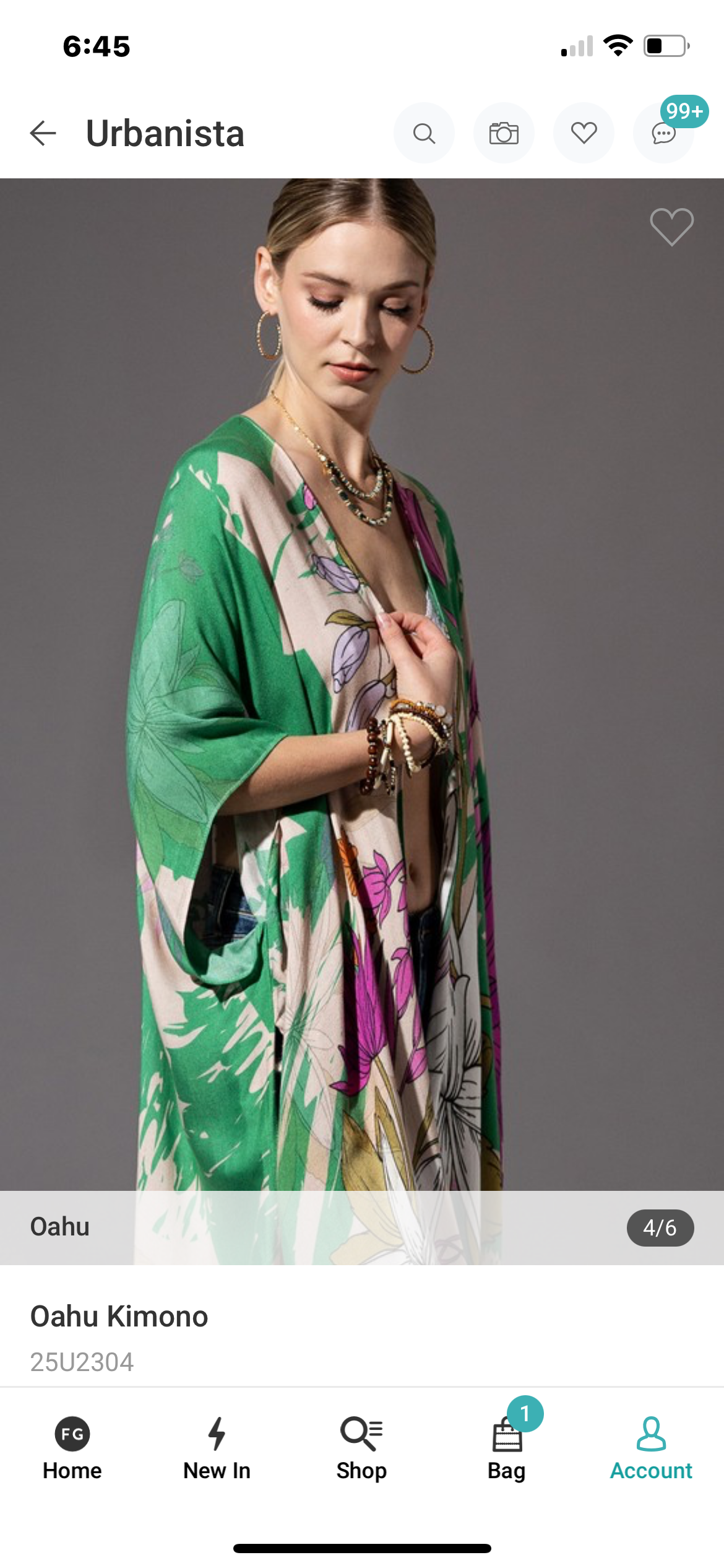 Flowing Batwing Kimono/Coverup