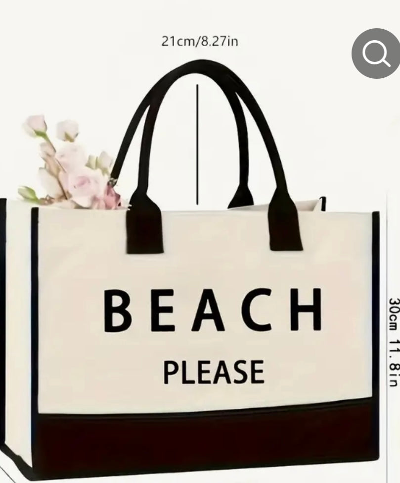 Large Canvas Tote Bag