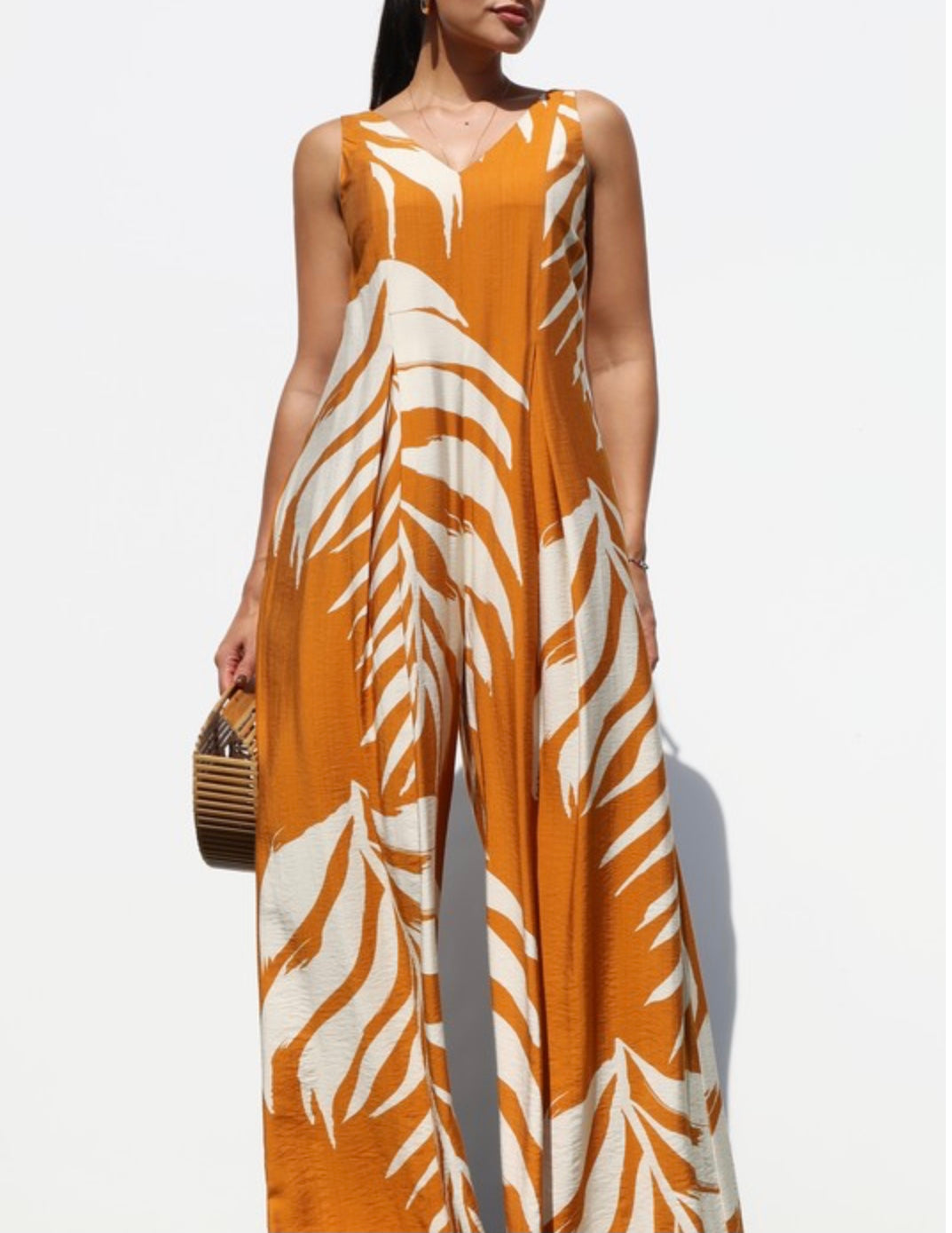 Loose Fit Print Jumpsuit