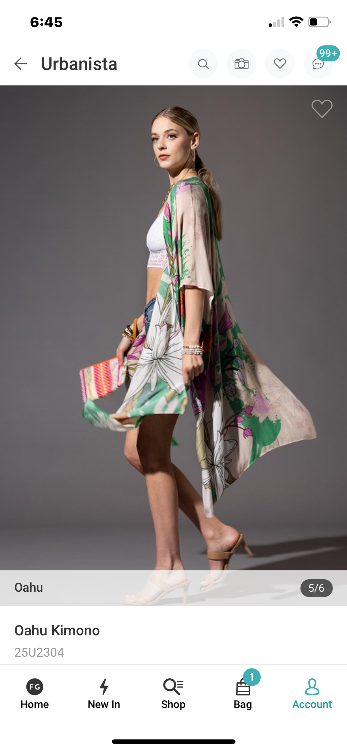 Flowing Batwing Kimono/Coverup